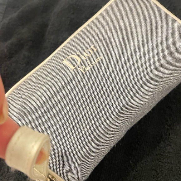 Dior Accessories - Dior Gray and White Pouch